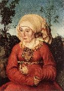 Portrait of Frau Reuss dgg, CRANACH, Lucas the Elder